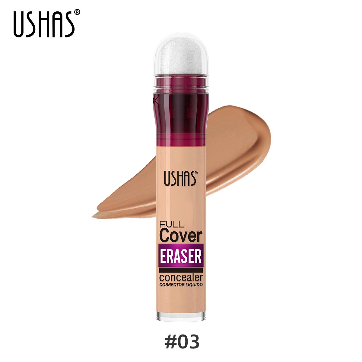 USHAS12 barevná houbička na hlavu make-up držící korektor tekutý odolný voděodolný nude_voghion.com
