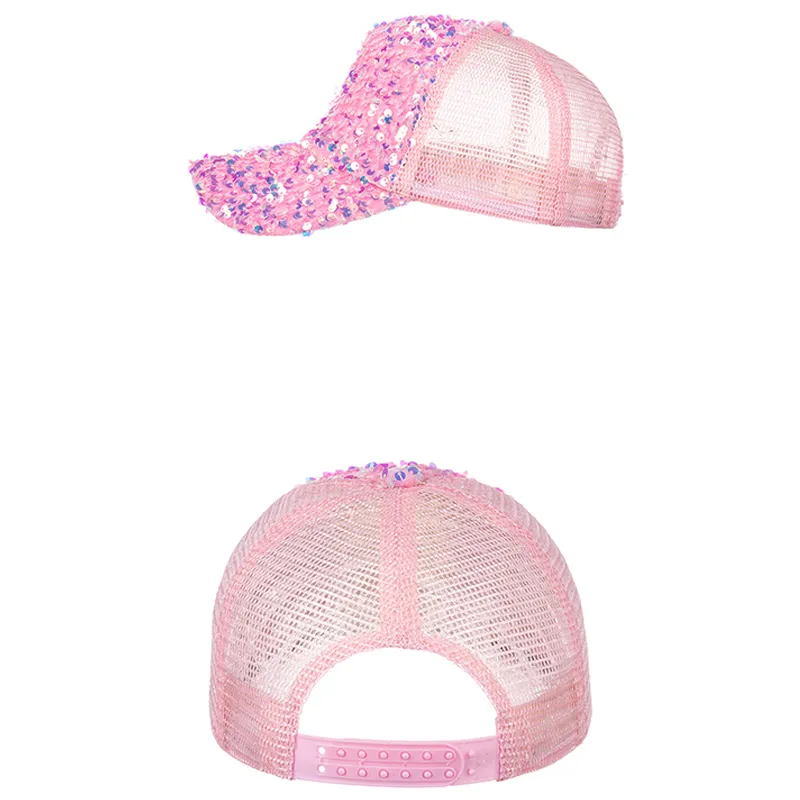 Ball Caps Adult Sequined Baseball Cap For Women And Men Kpop Shiny Peaked Summer Autumn Mesh Adjustable Outdoor Travel_voghion.com
