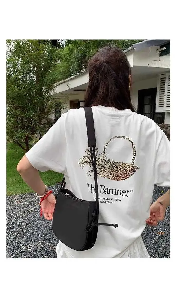 Vintage Women's Shoulder Bag Large Capacity Black Underarm Bag_voghion.com