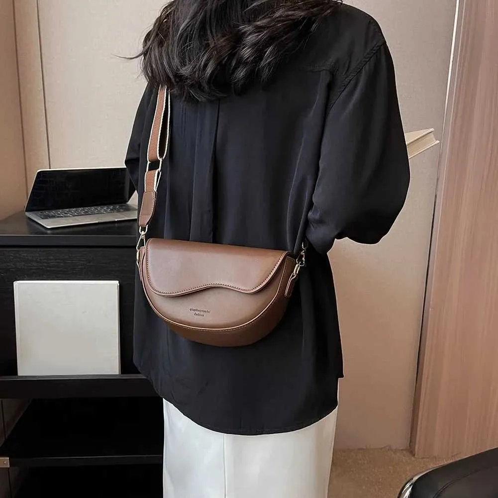 PU Leder Sattel Achselhöhle Taschen für Frauen 2023 Marke Schulter Crossbody Damen Vintage Unterarm Handtaschen Geldbörse Tasche_voghion.com