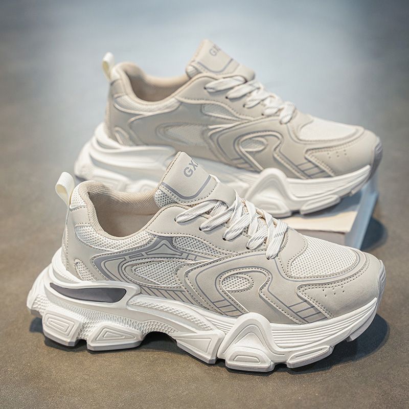 2024 Herbst neue Herren erhöhen Papa Trend leichte dicke Sohle bequeme Sportschuhe_voghion.com