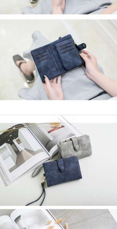 Härmas lühike Korea tudengitele mõeldud väike värske armas mitme kaardiga naiste rahakott_voghion.com