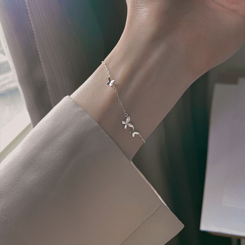 S Pure Sier Super Fairy Butterfly Bracelet For Women,new Item, Light Style, Niche Design, High-end Feeg, Best Friend_voghion.com