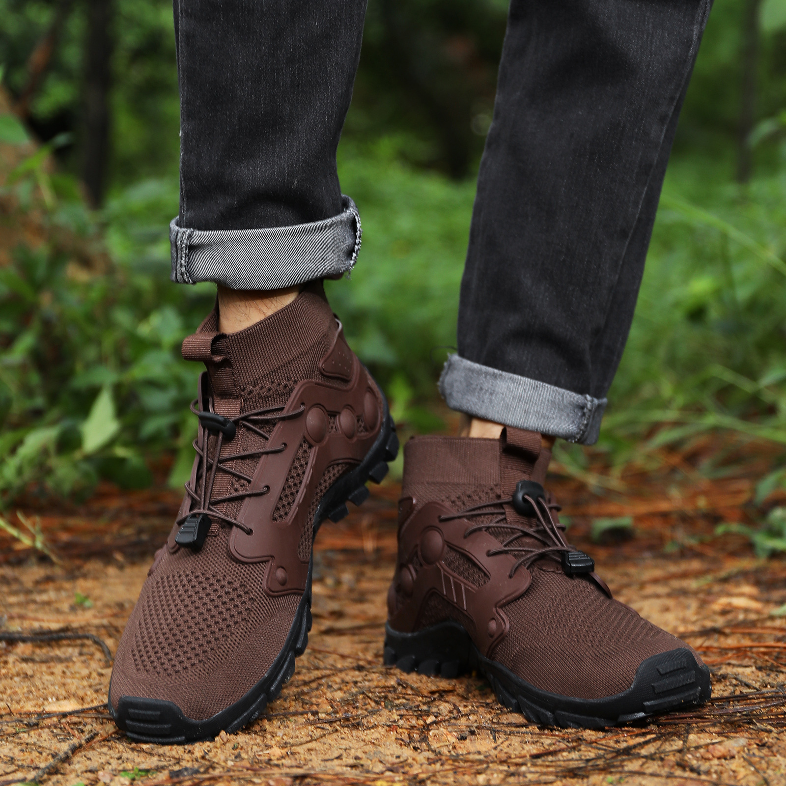 Outdoor and Women's Creek Tracing Men's Lightweight Non slip Mountaineering Hiking Shoes  Breathable Quick Drying_voghion.com
