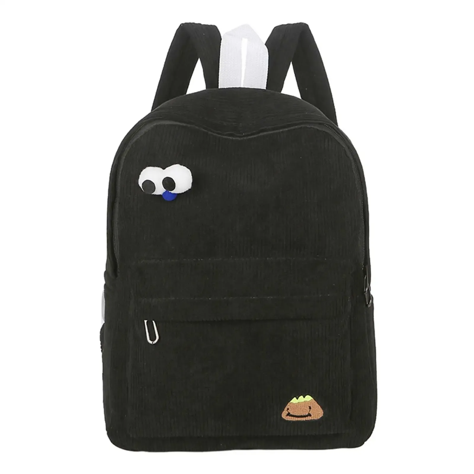 Corduroy Backpack Shoulder Casual Water Resistant Laptop Bag Travel Daypacks For Girls Women Shopping Work Daily Use_voghion.com