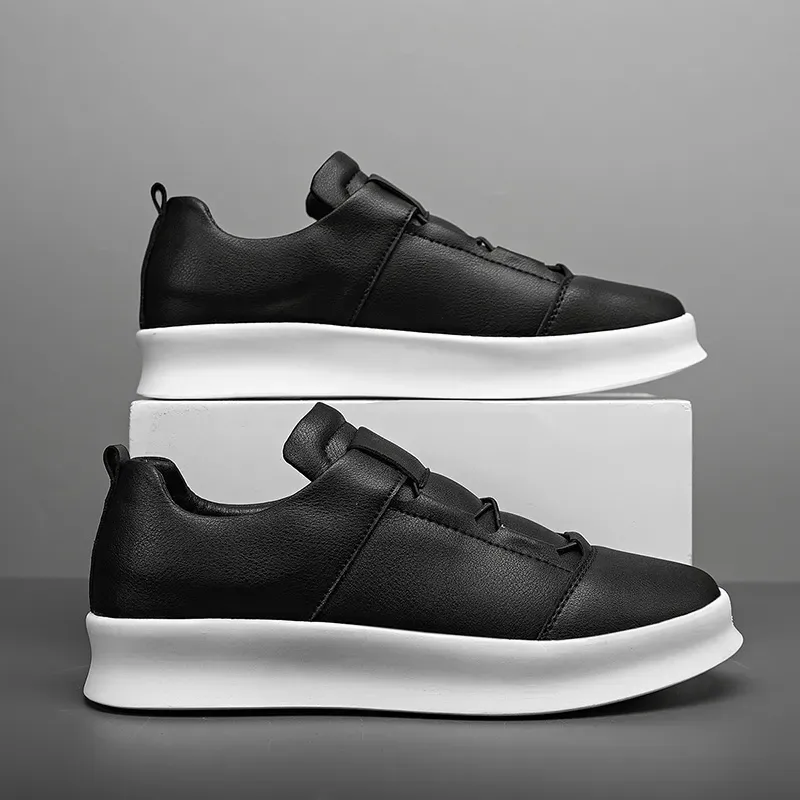 Leather Men's Brand Casual High Quality Walking Sneakers New Fashion Italian Handmade Designer Sport Shoes_voghion.com