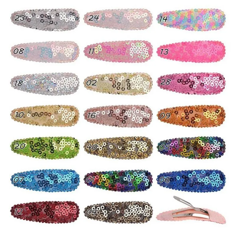 Pailletten Bögen Bunte Haar Clip Für Baby Mädchen Boutique Handgemachte Haarklammern Kinder Geburtstag Party Kopfbedeckungen Zubehör_voghion.com