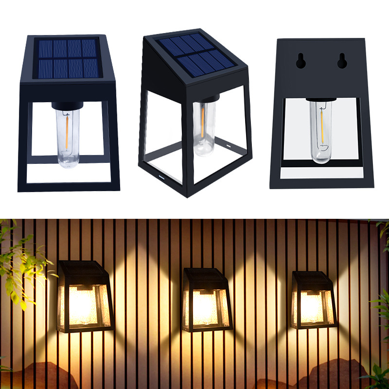 Luce solare da giardino per esterni Luce solare Lampada da parete Casa Villa Balcone Luce da parete Terrazza Luci decorative per l'atmosfera Risparmio energetico_voghion.com