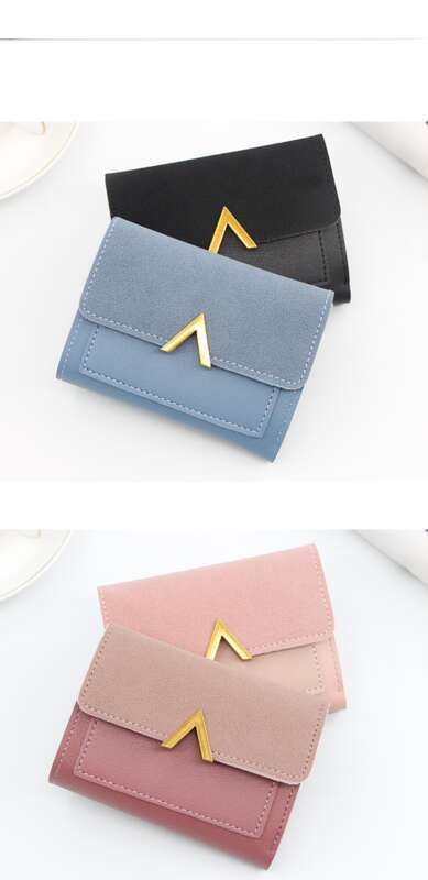 Cartera pequeña coreana con 70 % de descuento. Tarjetero con múltiples ranuras para mujer._voghion.com