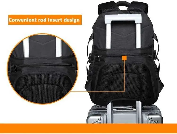 Sac à dos pour ordinateur portable d'affaires version coréenne pour hommes, sac de voyage en tissu Oxford d'extérieur USB, personnalisation C241107_voghion.com