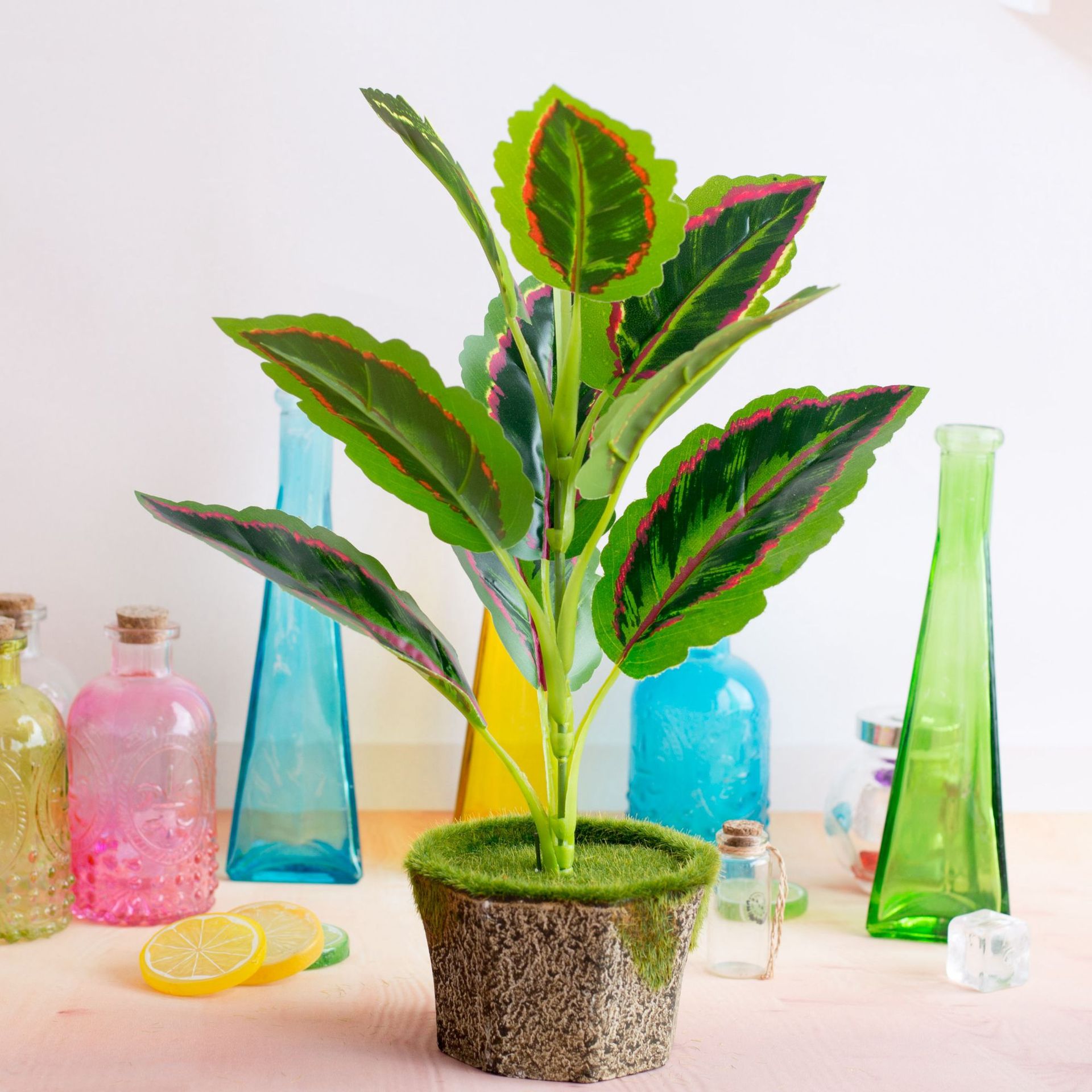 Simulare de gladiole, simulare de flori și plante verzi, simulare de pereți de plante, flori artificiale de nuntă și materiale pentru decorare_voghion.com