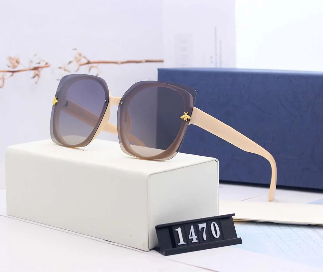 Mode-Sommer-Designer für Mann Womens Sonnenbrillen Gläser UV400 Bienen 1470 5 Farboption Hohe Qualität mit Box_voghion.com