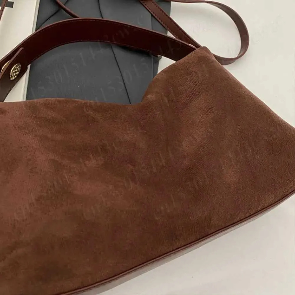 New Shoulder Bag for Women Suede Hobo Adjustable Strap Handbag With Inner Pocket Satchel Purse Zipper Crossbody Ba241104_voghion.com