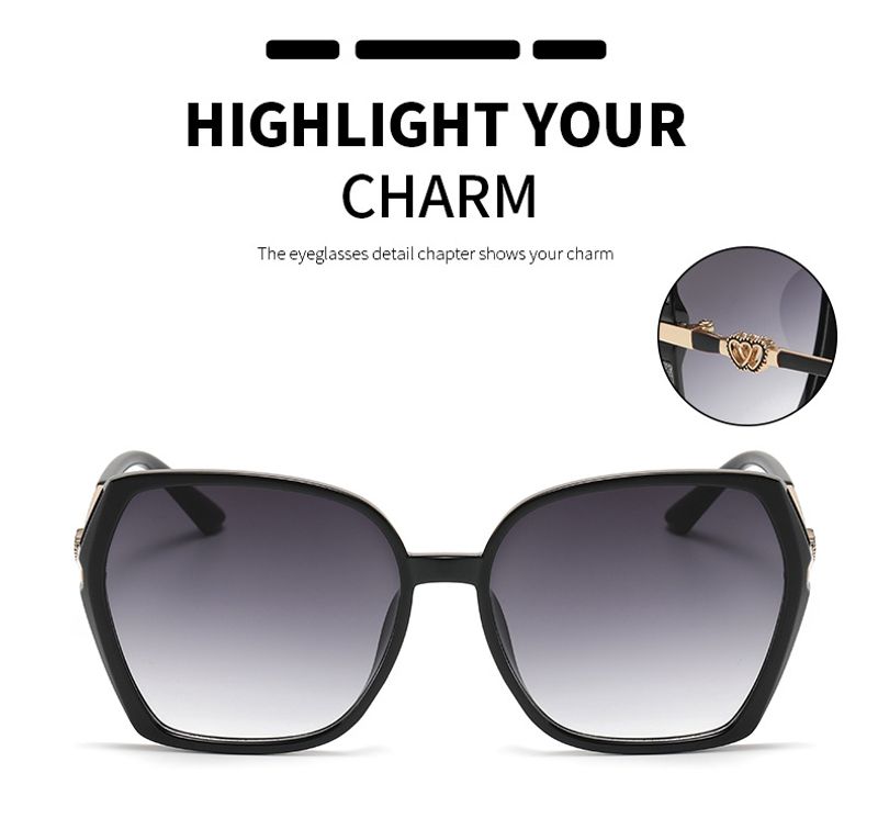 Unisex Large Frame Sunglasses Anti Ultraviolet Eye Protection_voghion.com