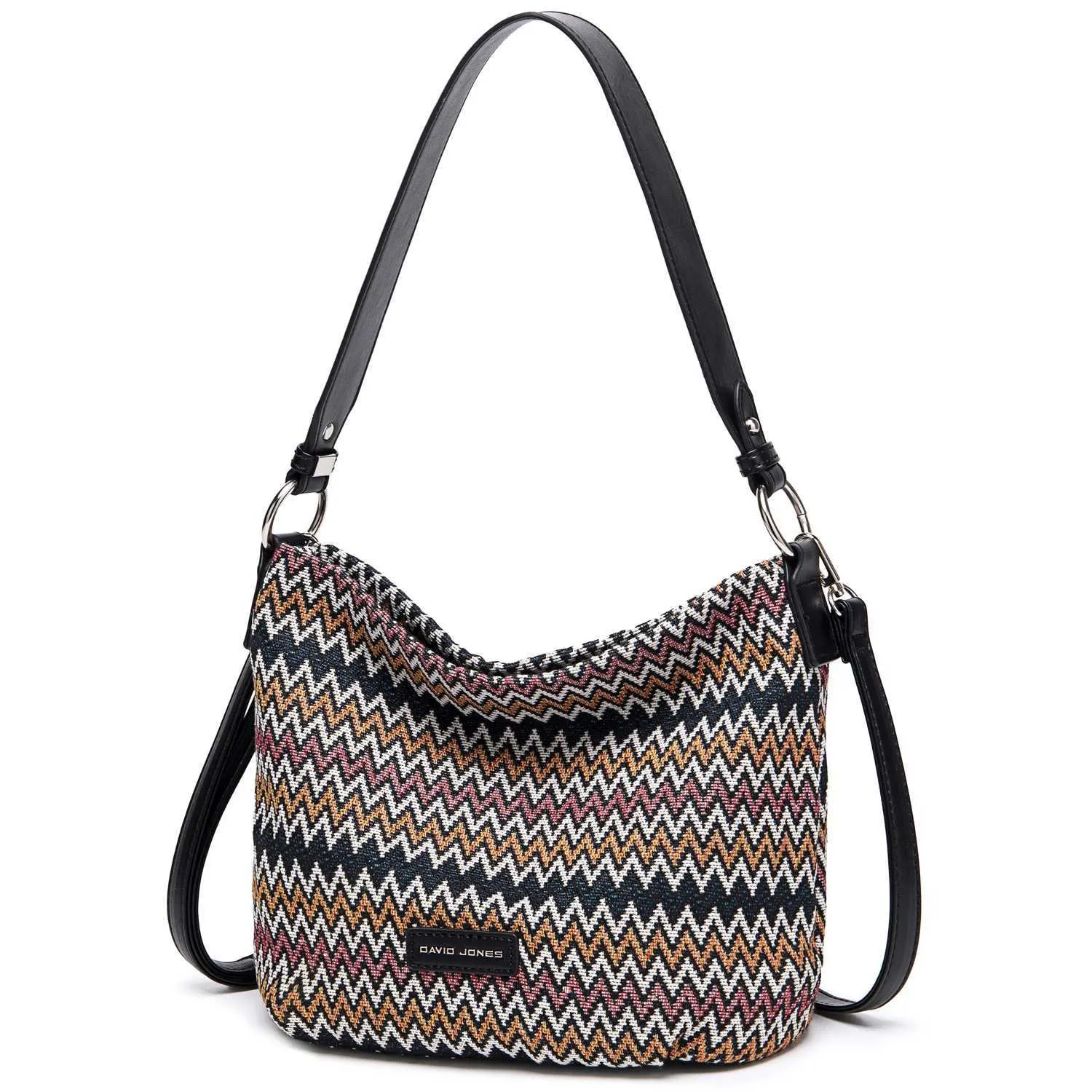 David Jones Original Stilvolle Handtaschen für Frauen Marke Schulter Messenger Weiche Polyester Top Griff Tasche Crossbody_voghion.com