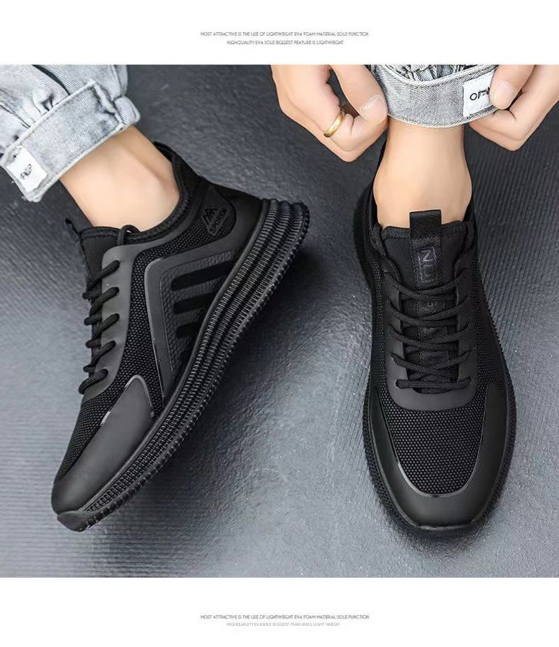 [Preferred] 8109 New Comfortable Breathable Flying Mesh Soft Sole High Quality Trendy Men's Shoes_voghion.com