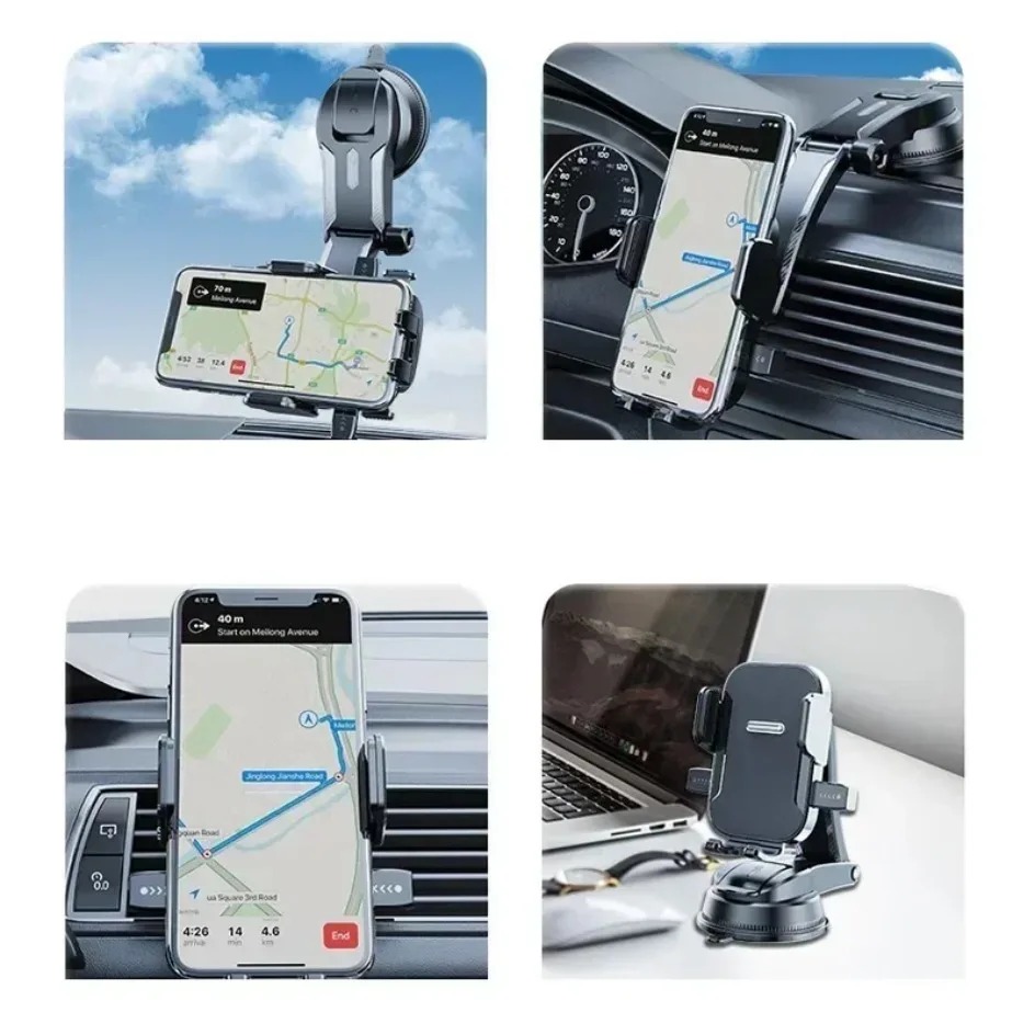 Magsafe Heavy Duty Car Phone Holder – Multifunction Dashboard Mount With Magnetic Suction For All Smartphones_voghion.com