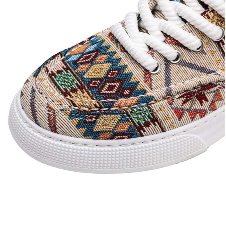 Men Casual Slip-on Fashion Comfort Flat Bottom Trendy Printing Canvas Versatile Designer Shoes Multi Color Free Shipping_voghion.com