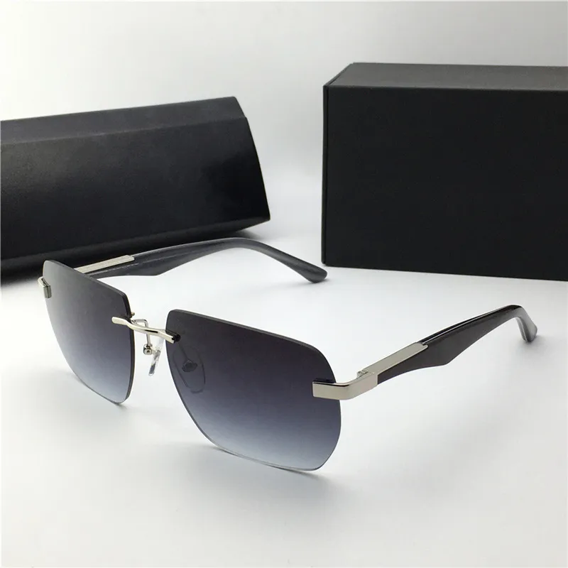 Nuovi occhiali da sole da uomo di design popolari The Artist II montatura in metallo poligonale senza montatura occhiali da vista alla moda stile vintage di alta qualità_voghion.com