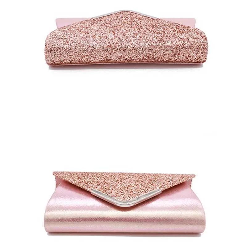Elegant Women's Clutch Evening Bag With Chain Shoulder Strap_voghion.com