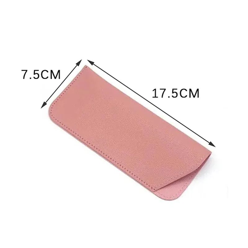 1 étui à lunettes en cuir PU, housse de protection pour lunettes de soleil, étui de lecture, accessoires_voghion.com