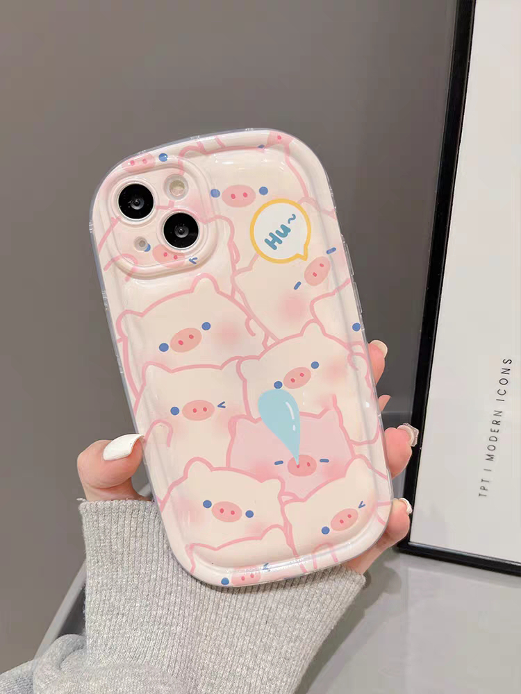 Custodia Airbag Redmi note 12 11T 11 10 8 9 PRO PLUS 11S 10S 9S 9T 12C 11A 9A 9C 10A Emoji Maiale Carino Protezione Obiettivo Fotocamera Custodia Morbida Antiurto_voghion.com