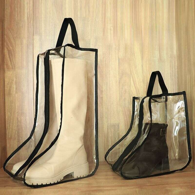 【 8247 People Praised 】 Transparent Dustproof Dormitory Moisture-proof Short Long Boots Shoe Storage Artifact Storage_voghion.com