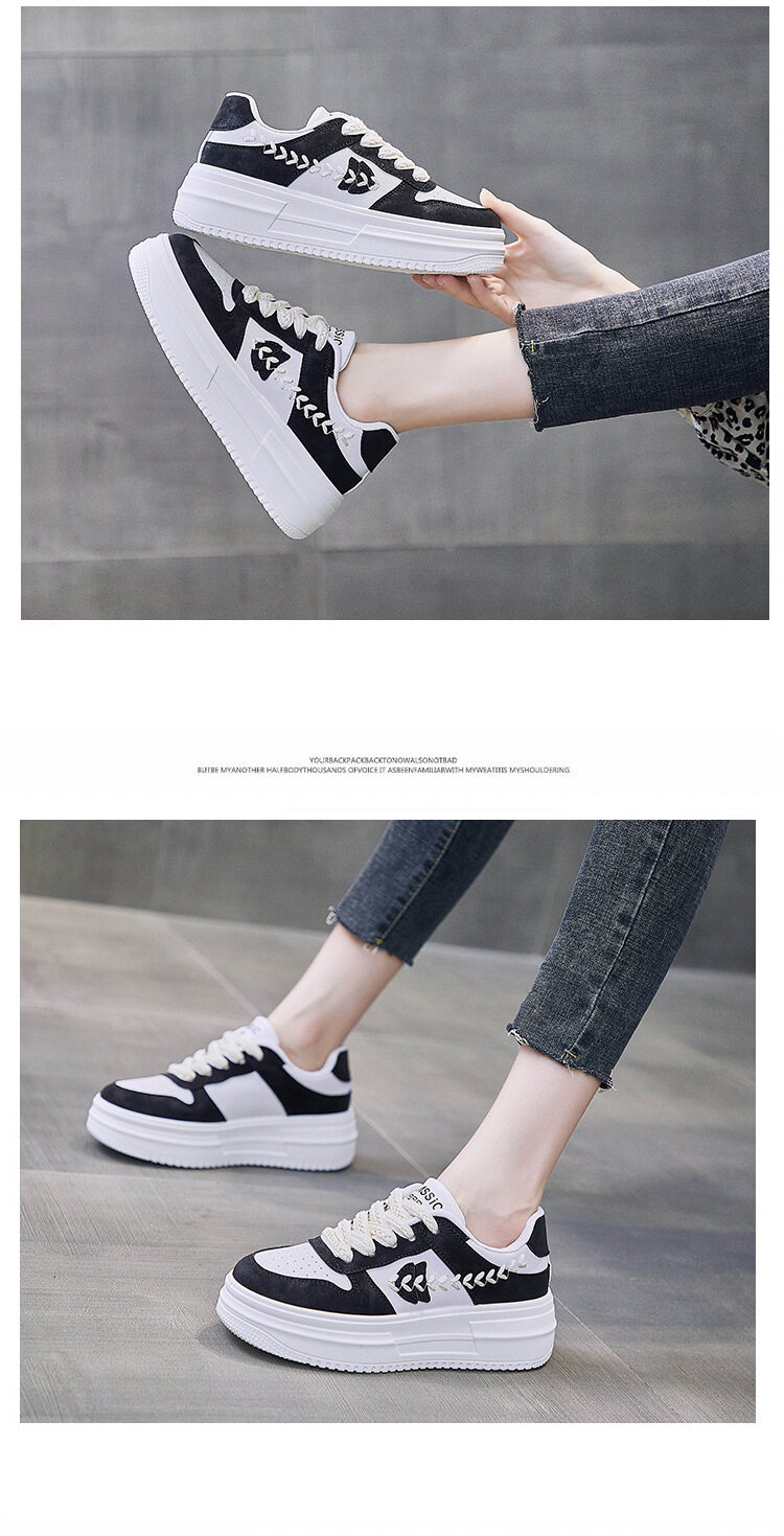 Bereit Lager Koreanischen Stil Mode frauen heißer lauf flache modelle Alle-spiel dicken sohlen casual sport schuhe Yoga_voghion.com