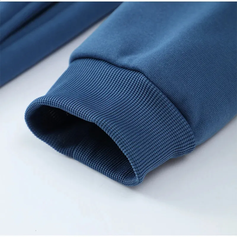 Casual Solid Couples Hooded Sweatshirt And Loose Sweatpants 2 Piece Suit Male Autumn Jogging Trousers Outfits Suits_voghion.com