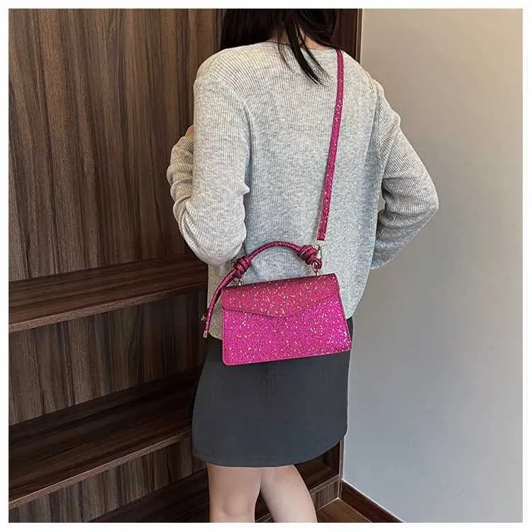 Bolsas femininas brilhantes, aba sólida, lantejoulas, stachels, bolsa crossbody, moda verão feminina, brilhante, mensageiro, ombro_voghion.com