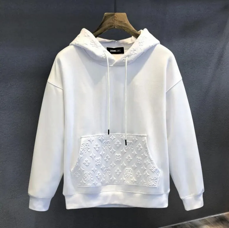 Sweats à capuche pour hommes, noir et blanc, sweats à capuche de créateur, manteaux classiques à manches longues_voghion.com