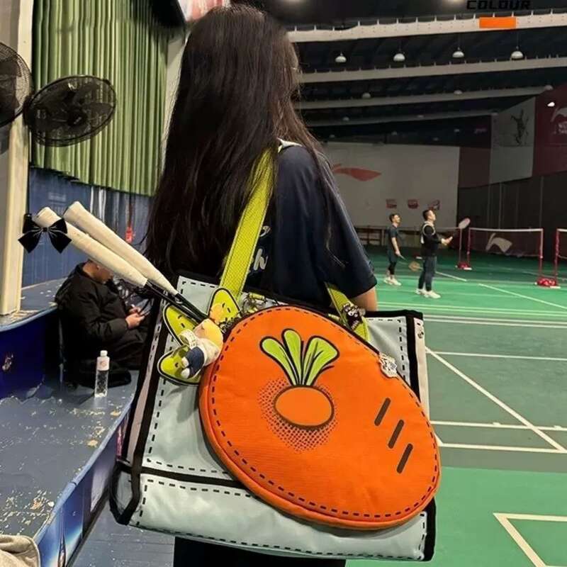2025 Nova športna torba za badmintonski teniški lopar Radish za ženske z veliko prostornino, torba čez ramo_voghion.com
