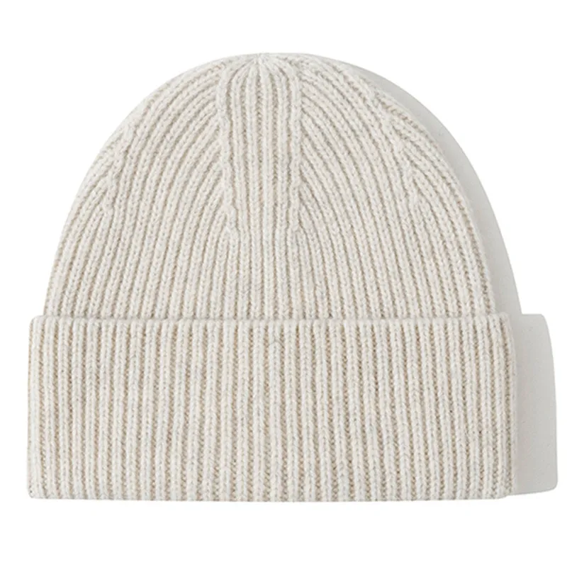 Knitted Beanie Hat For Men Luxury Wool Winter Hat Designer Style_voghion.com