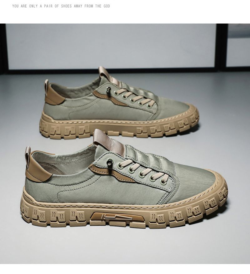 Scarpe da tennis da uomo con plateau vulcanizzate, alla moda, casual, traspiranti, per esterni_voghion.com