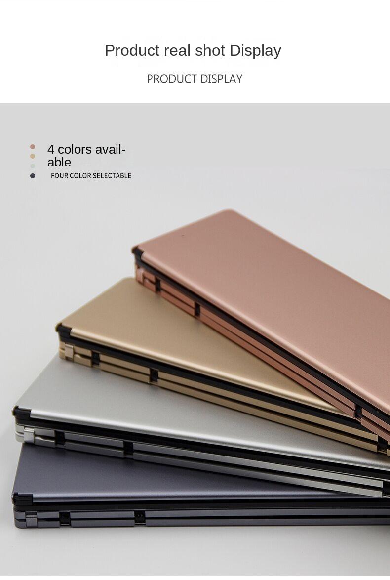Mobile Phone, Tablet Computer, Three Systems, Universal Wireless Bluetooth Keyboard, Multimedia Folding Wireless Keyboard, Gifts_voghion.com