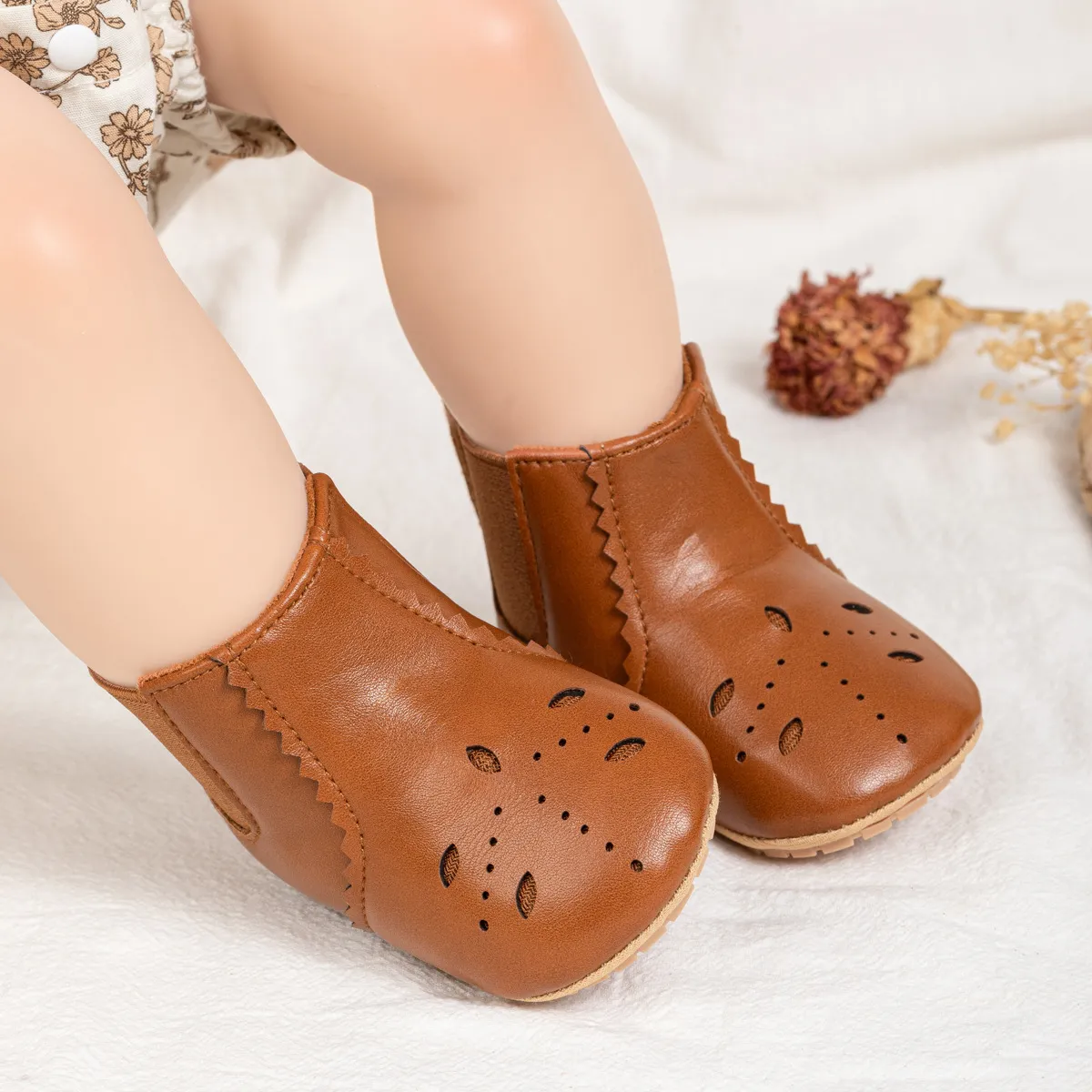 Botas novas da moda para bebês e crianças pequenas, fofas, de alta qualidade, sola antiderrapante de PU macio, primavera e outono, 0-18 meses, recém-nascido_voghion.com