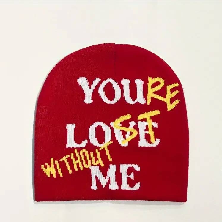 Herrenhüte Strickmützen Lässige Mode Outdoor Warm Vielseitige Nische Ins Beliebtes Gesicht Kleine Jacquardmütze_voghion.com