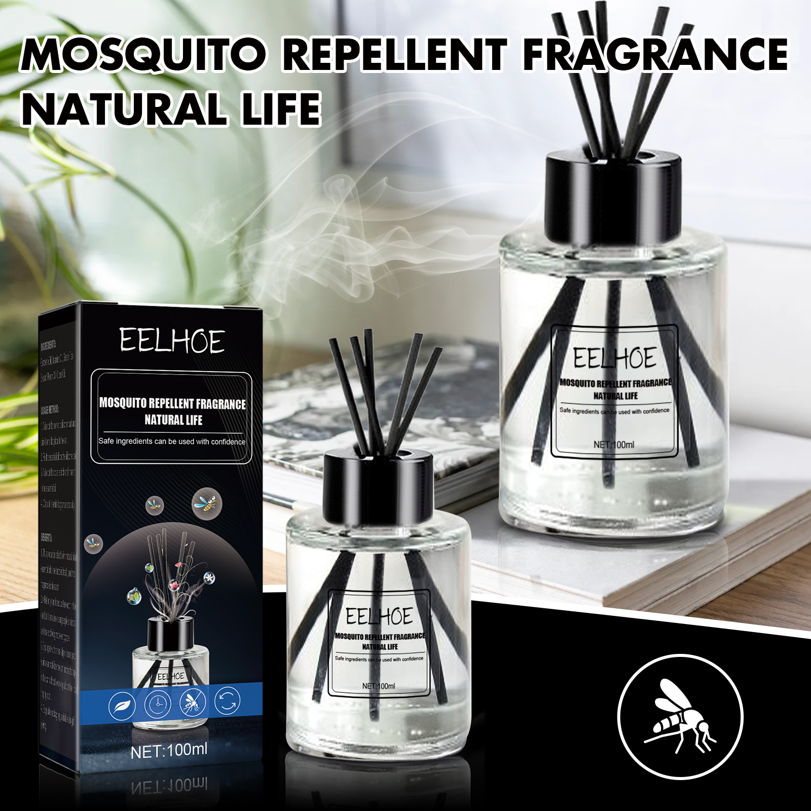 EELHOE Mosquito Repellent Perfume, Indoor Car Perfume Fresh Air To Prevent Mosquito Bites Mosquito Repellent Aroma_voghion.com