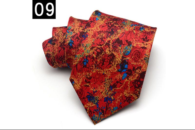 Trendy Men's Casual And Modern Fashion Collar, 9CM Wide Tie, Suit Accessories, Hand Printed TIE_voghion.com