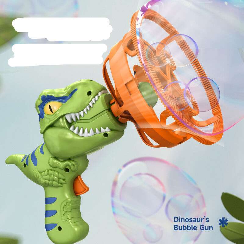 【 96% Positive Review Rate 】 New Electric Internet Famous Gun, Children's Handheld Automatic Bubble Machine, Dinosaur_voghion.com