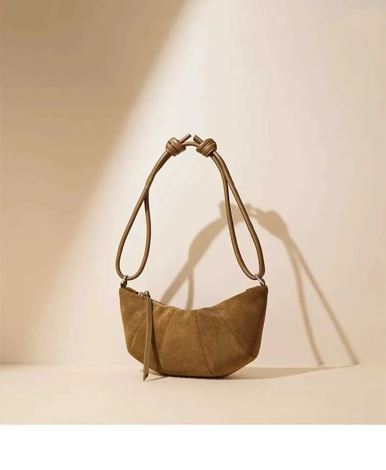 Borsa a spalla croissant da donna - elegante borsa crossbody_voghion.com