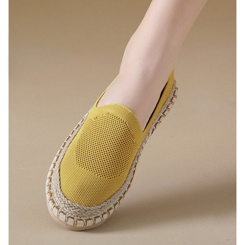 Fisherman Women 2024 summer new mesh surface breathable casual single soft sole non-slip slip-on cloth shoes_voghion.com