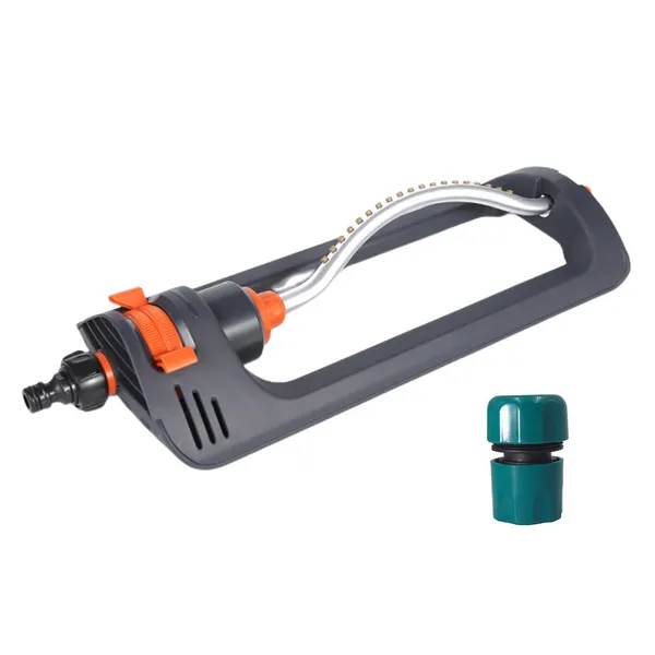 Irrigatore da giardino compatto e regolabile per uso domestico, con design oscillante._voghion.com