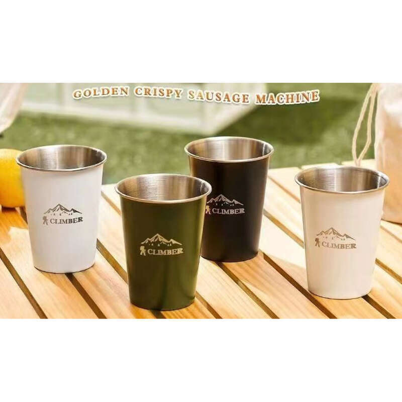 【 8603 People Reviews 】 Outdoor Camping Picnic Portable 304 Stainless Steel Water Cup, New Coffee Juice High Aesthetic_voghion.com
