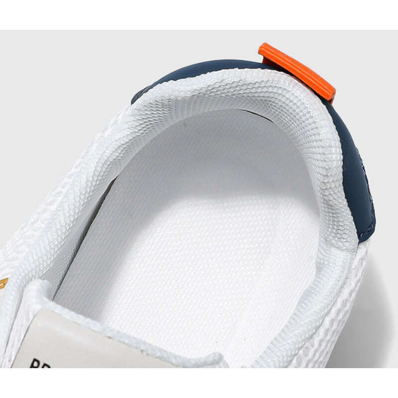 Φθινοπωρινά Νέα Αναπνέοντα Mesh Λευκά Ανδρικά Μοντέρνα Ευέλικτα Επίπεδα Casual Μονόχρωμα Αθλητικά Παπούτσια_voghion.com