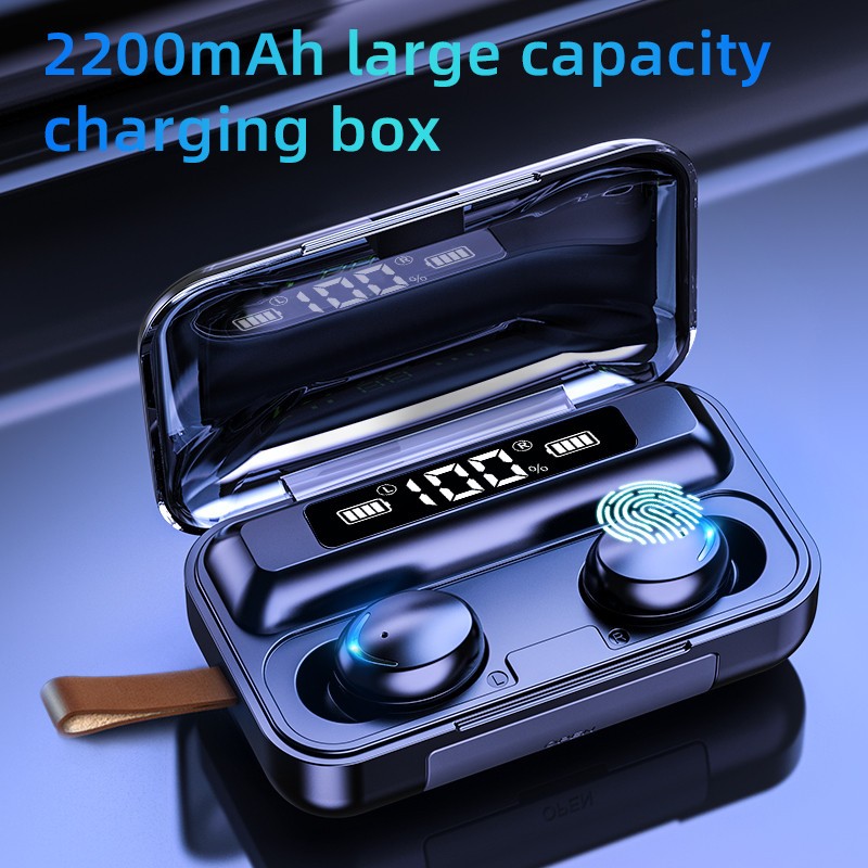 Bluetooth 5.0 Earphones 2200mAh Charging Box Wireless Headphone 9D Stereo Sports Waterproof Earbuds Headsets Microphone