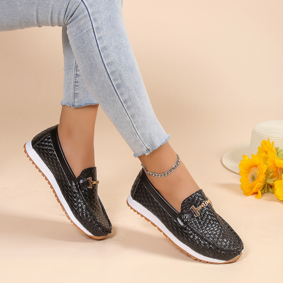 Mocassins décontractés à la mode pour femmes_voghion.com