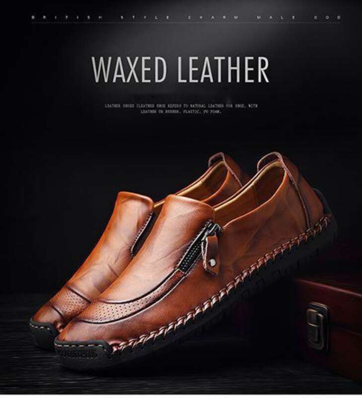 Repurchase [42% Rate] Handmade Plus Size Driving Genuine Lazy Leather Korean Version, Fashionable And Personalized Men's [42% Rate] Version,_vogvips.com