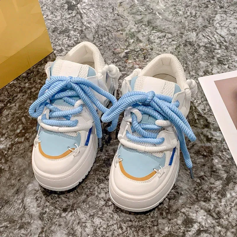 Scarpe sportive donna plateau comode sneaker alla moda casual_voghion.com