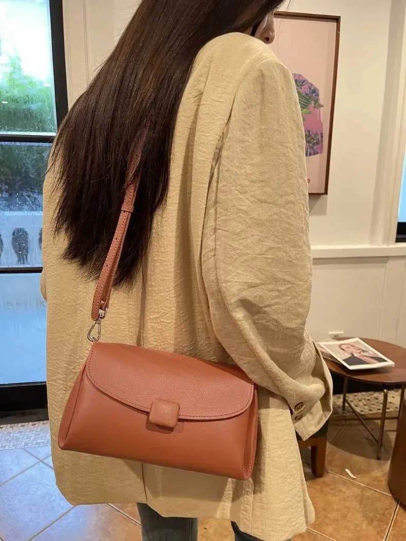 Damen Umhängetasche Aus Echtem Leder Kleine Handtasche Schulter_voghion.com